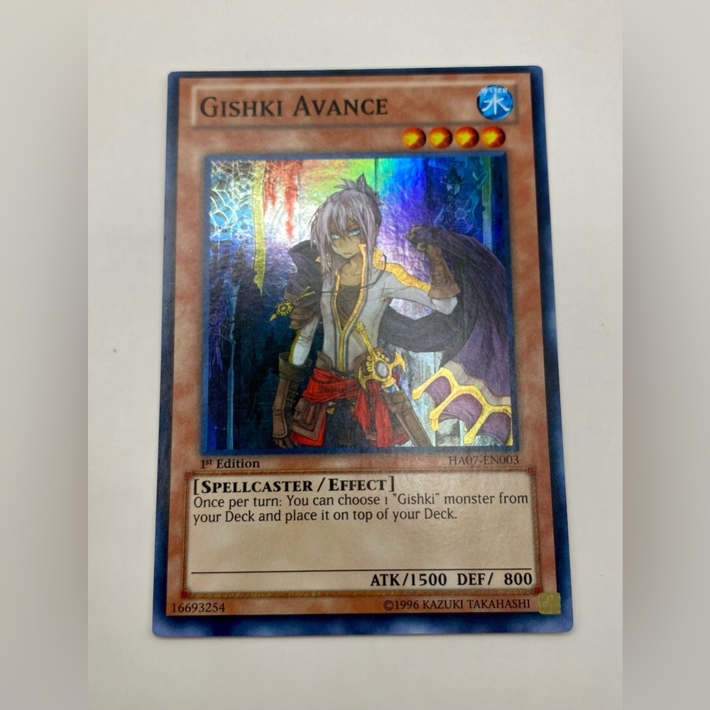 YU-GI-OH! Gishki Avance Trading Card; 1st Edition; HA07-EN003; PERFECT CONDITION